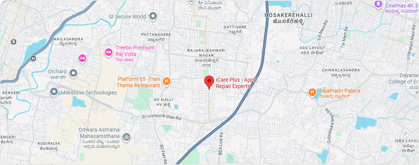 iCare Plus RR Nagar map