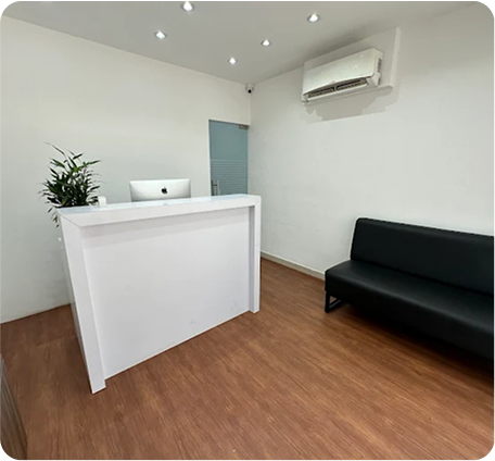 Interior of iCare Plus Apple Service Center in Banashankari, Bangalore