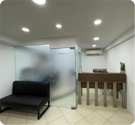 Interior of iCare Plus Apple Service Center in Indiranagar, Bangalore