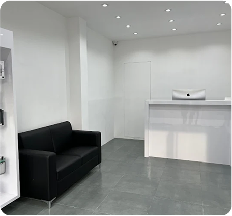 Interior of iCare Plus Apple Service Center in RR Nagar, Bangalore
